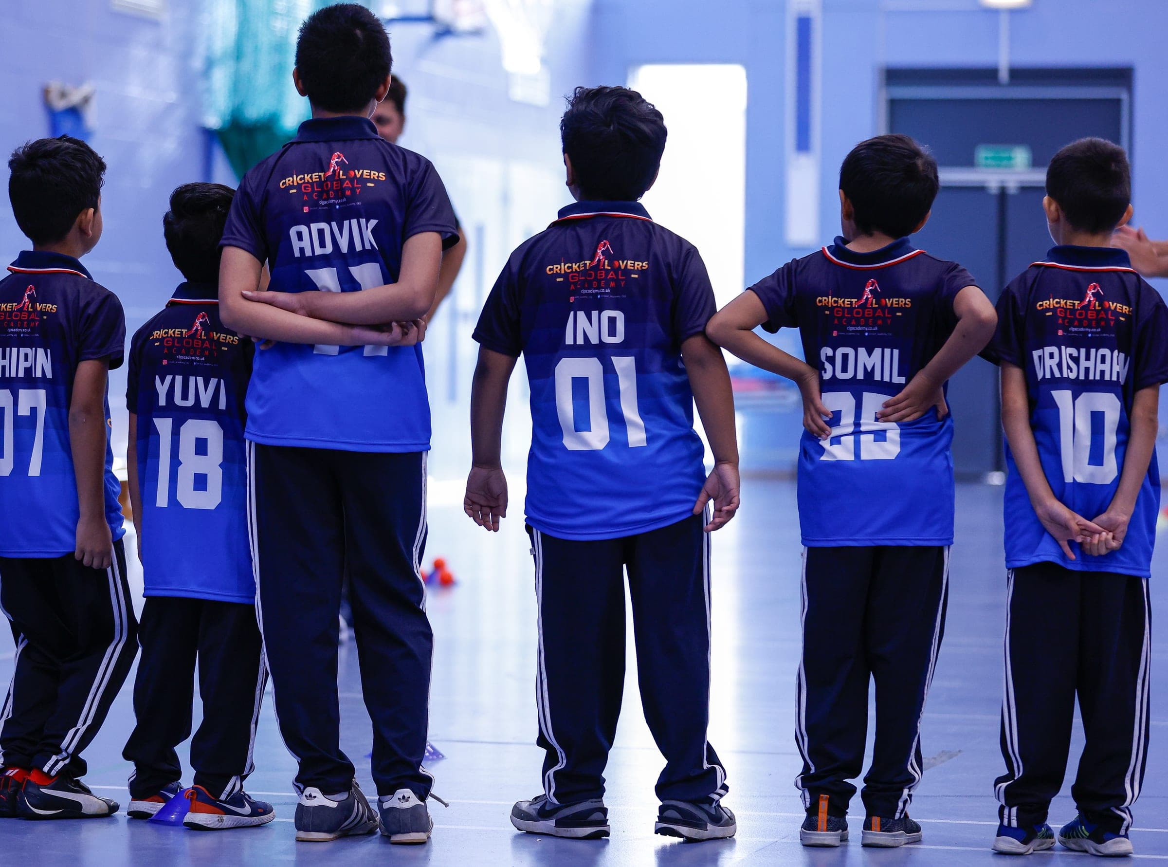 CLG Academy players in kit at indoor training